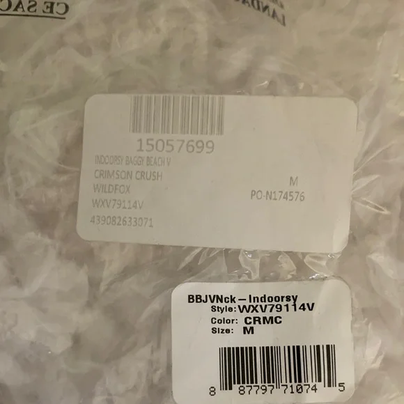 New Soft Wildfox Burgundy “Indoorsy” V-Neck Sweater Jumper M - Picture 7 of 8